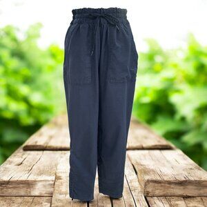 The North Face Womens Navy Nylon Drawstring Utility Pants Outdoor Gorpcore Large